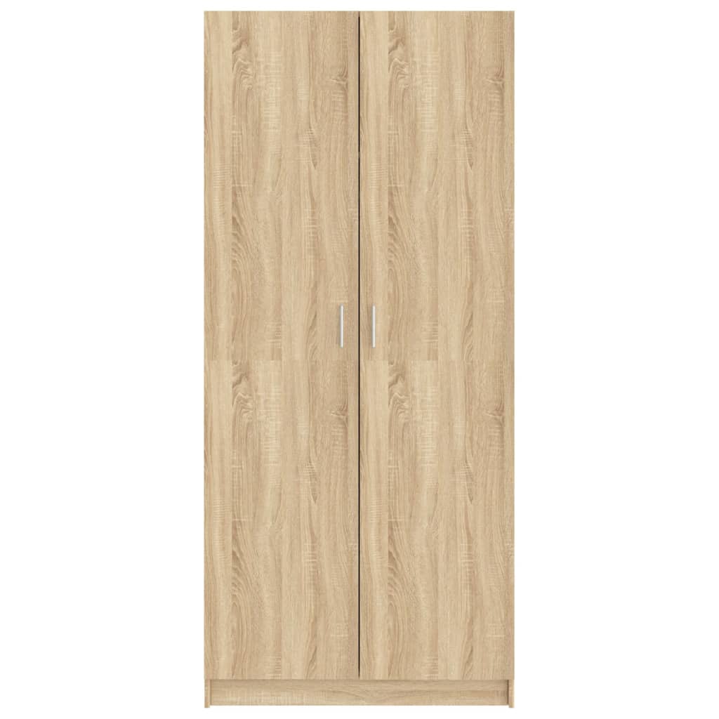 Armoire 80x52x180 cm en bois travaillé