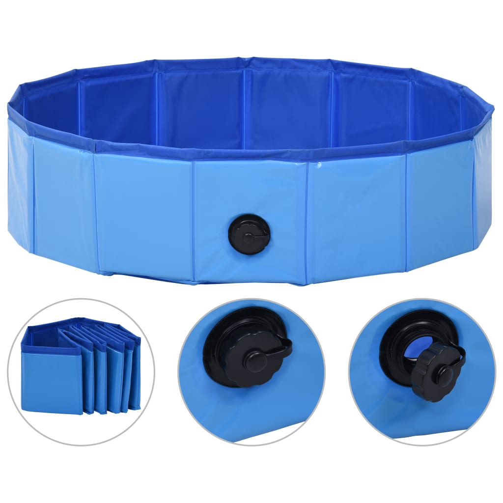 Piscine pour chien pliable 160x30 cm PVC