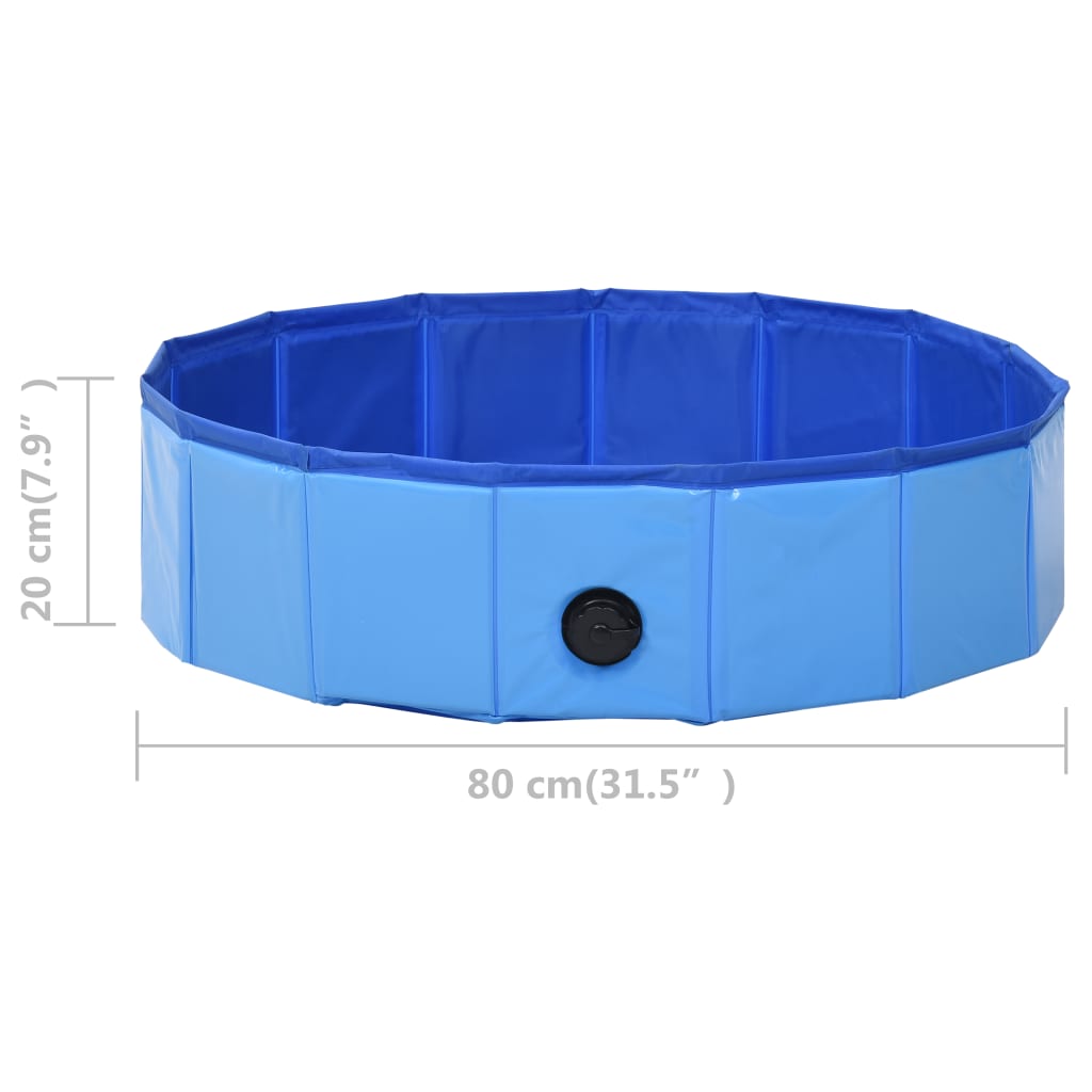 Piscine pour chien pliable 160x30 cm PVC