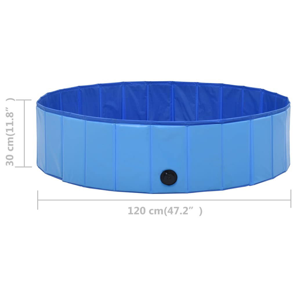 Piscine pour chien pliable 160x30 cm PVC