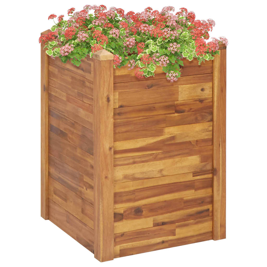 Plantenbak verhoogd 110x60x44 cm massief acaciahout