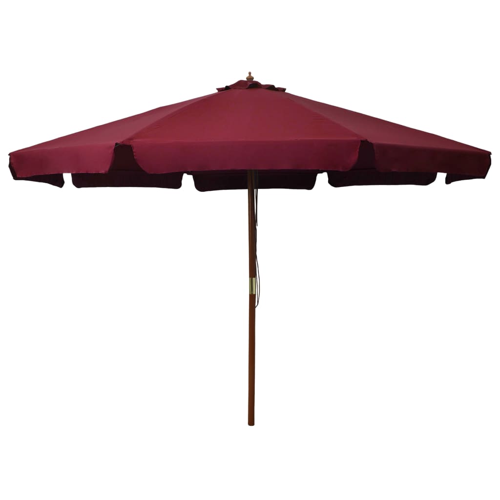 Parasol met houten paal 330 cm