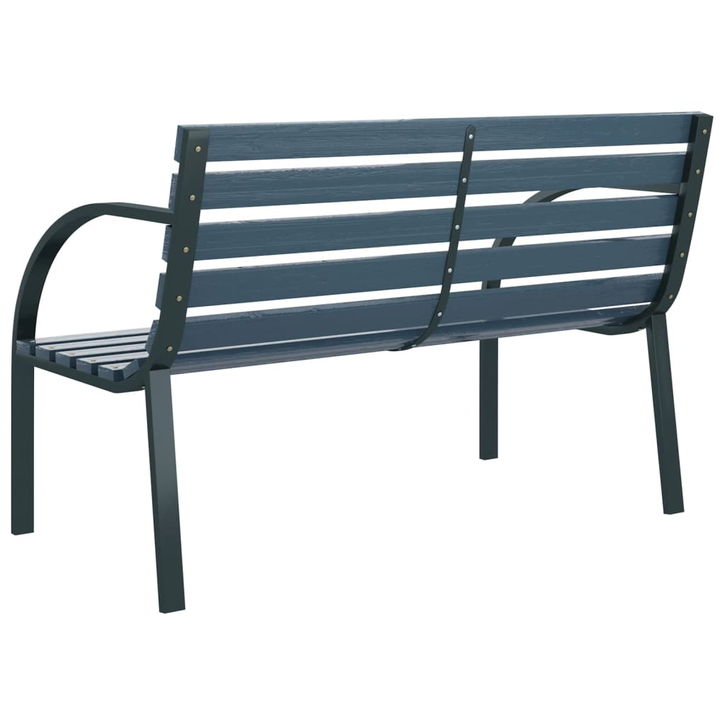 Banc de jardin 120 cm bois et fer