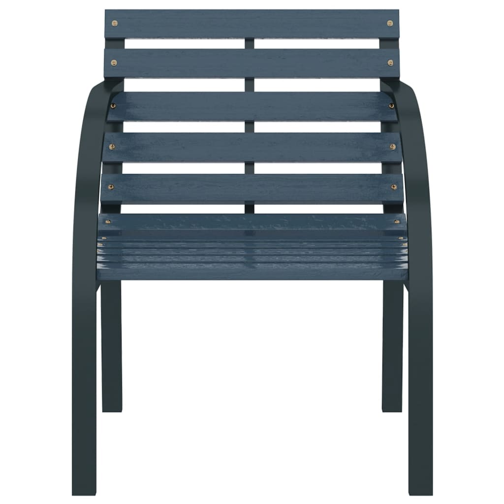 Chaises de jardin 2 pcs bois gris