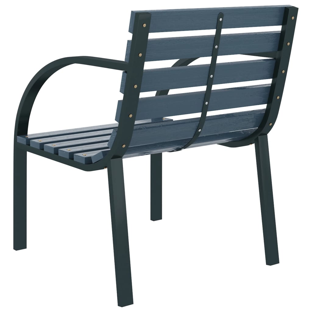 Chaises de jardin 2 pcs bois gris