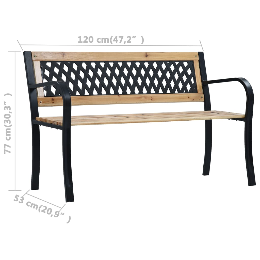 Banc de jardin double 238 cm Pin de Chine