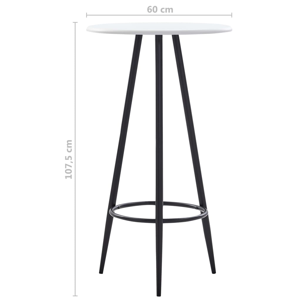 Table de bar 60x107,5 cm MDF