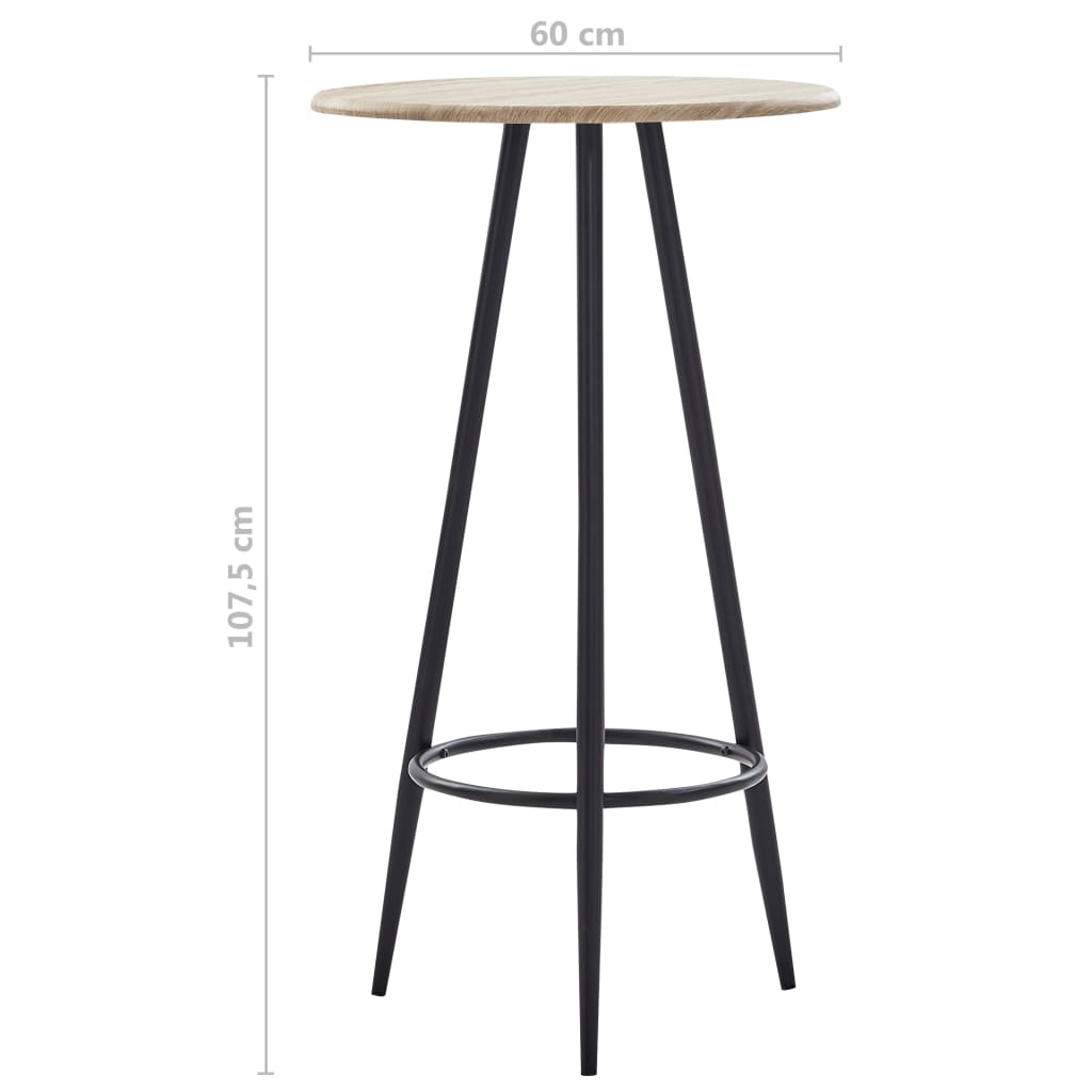 Table de bar 60x107,5 cm MDF