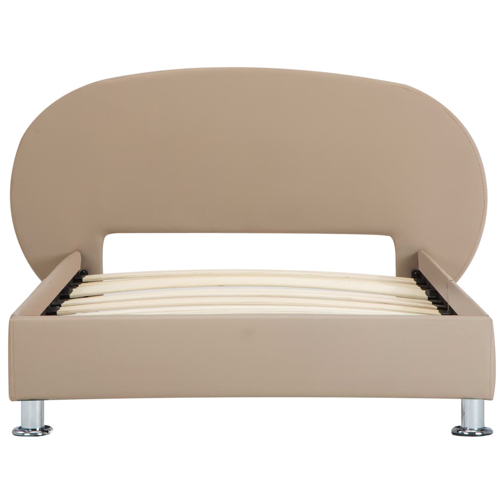 Bedframe kunstleer cappuccino 100x200 cm