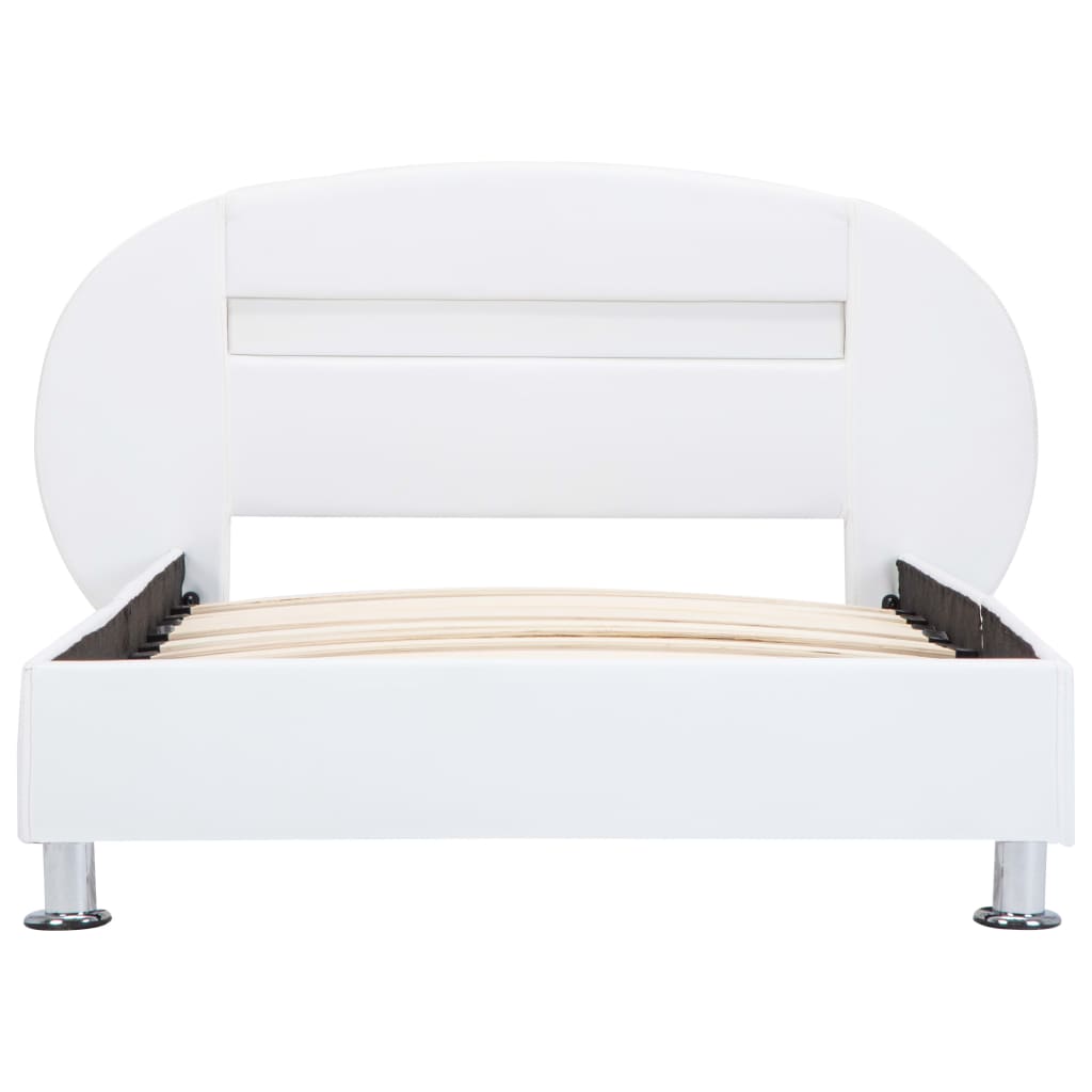 Bedframe met LED kunstleer 90x200 cm