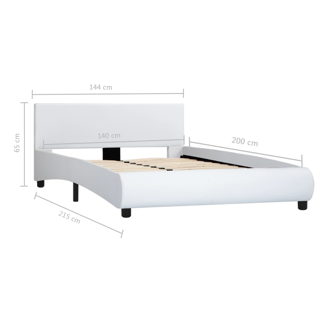 Bedframe kunstleer 140x200 cm