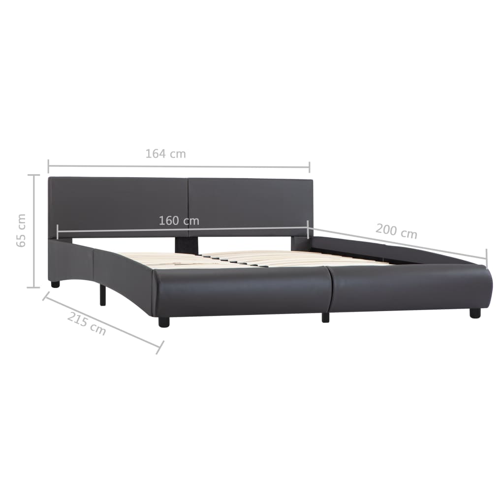 Bedframe kunstleer 140x200 cm