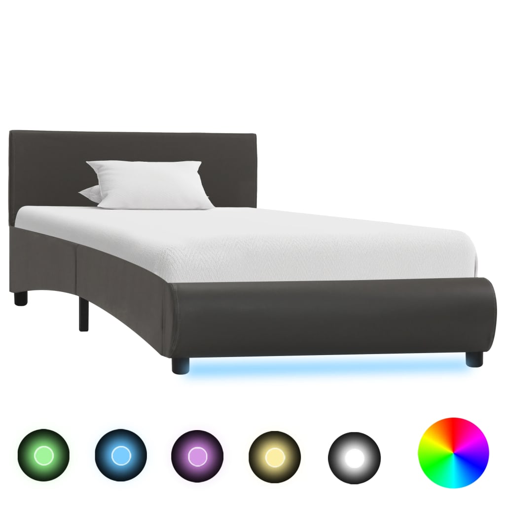 Bedframe met LED stof 140x200 cm