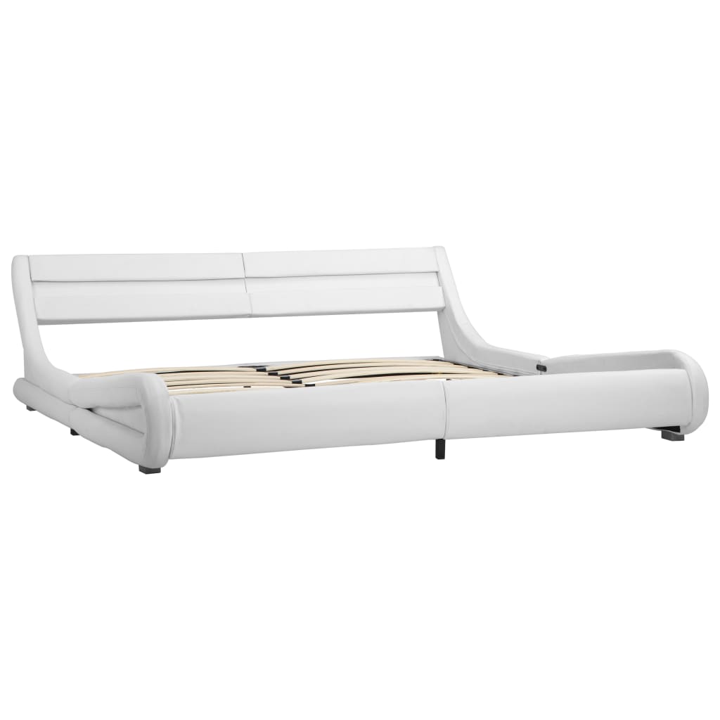 Bedframe met LED kunstleer 180x200 cm