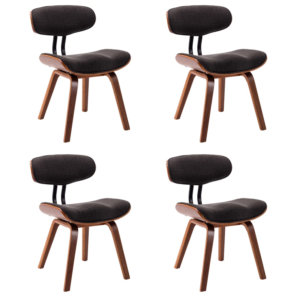 Chaises de salle à manger 6 pcs bois courbé simili cuir