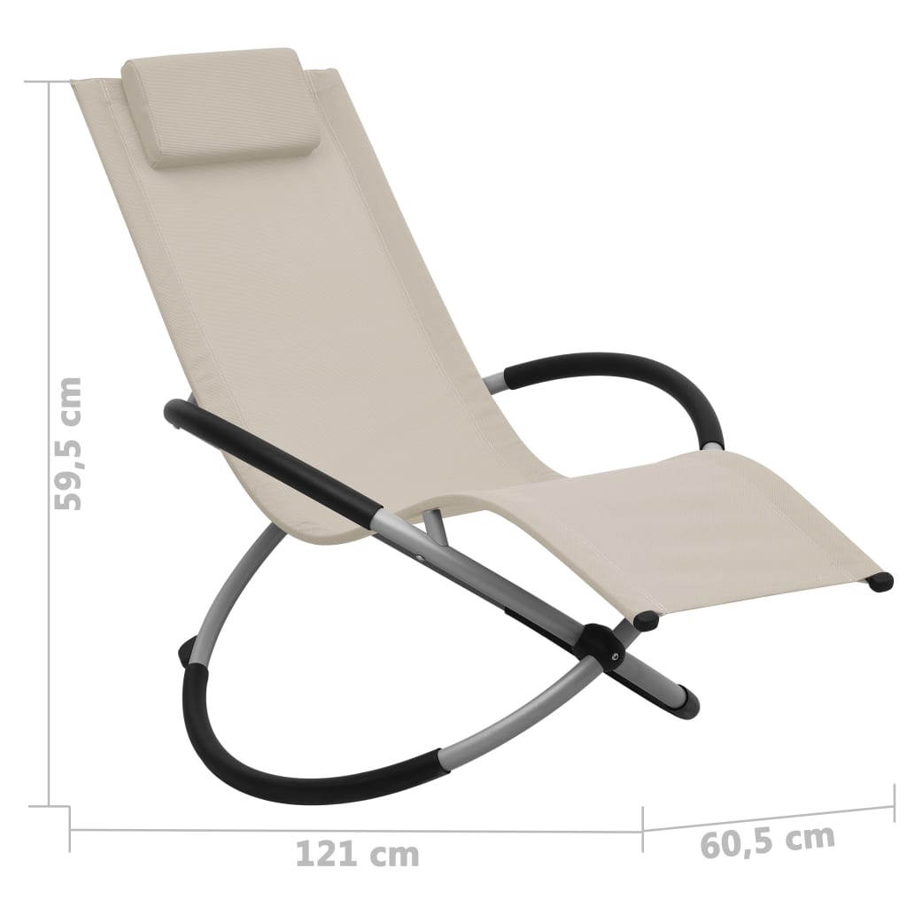 Chaise longue pour enfants en acier