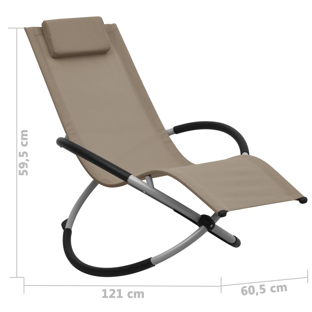 Chaise longue pour enfants en acier