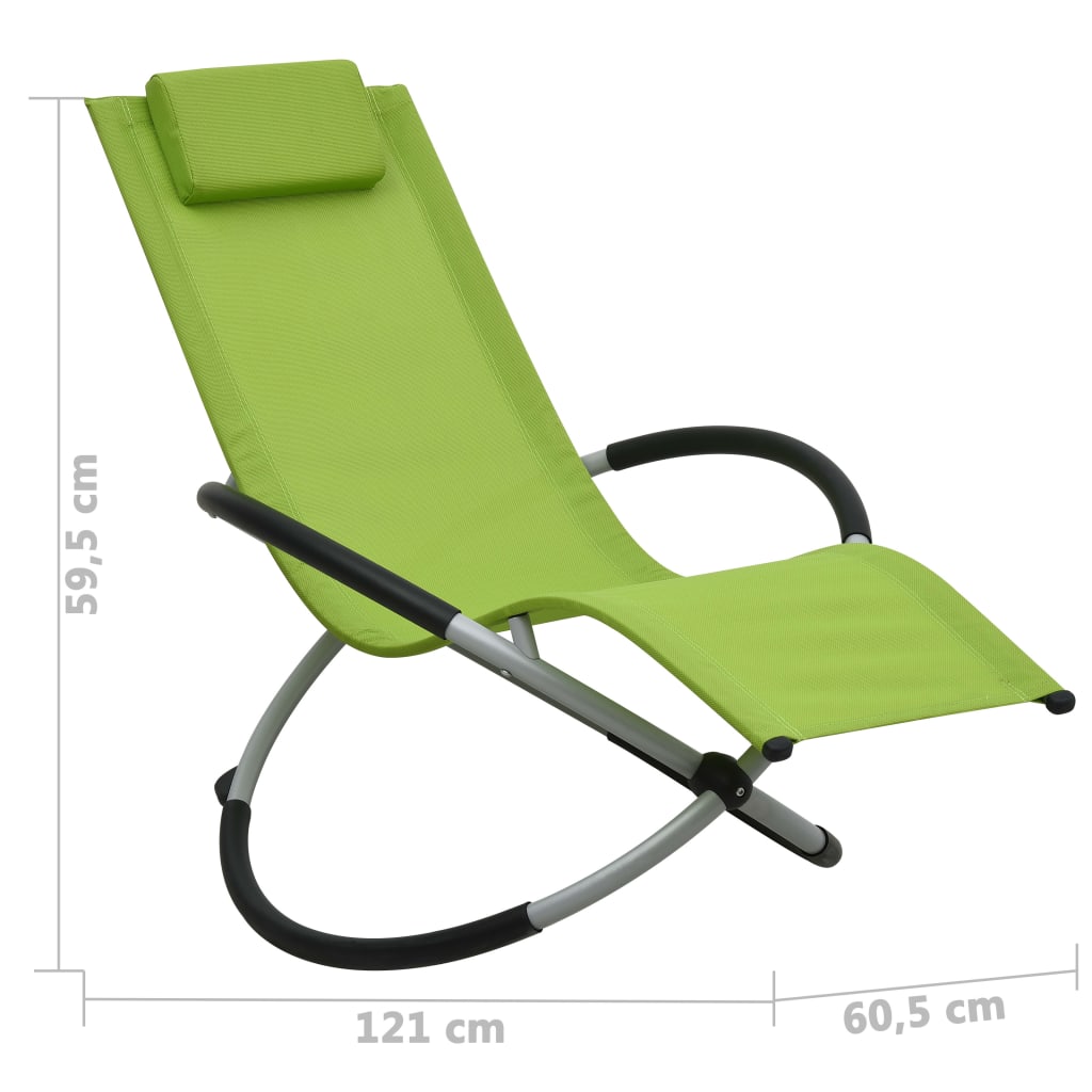 Chaise longue pour enfants en acier