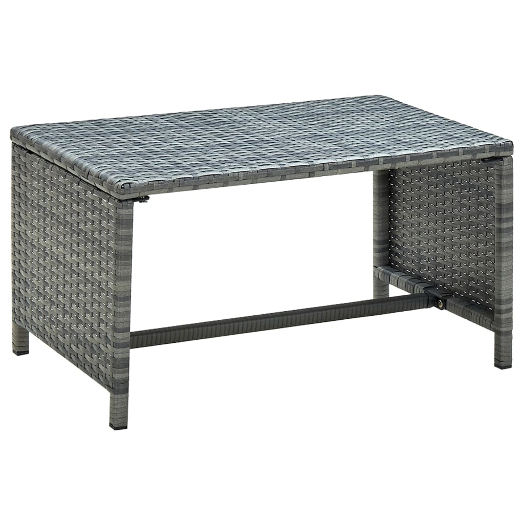 Salontafel 70x40x38 cm poly rattan