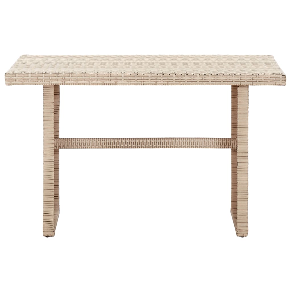 Tuintafel 110x60x67 cm poly rattan