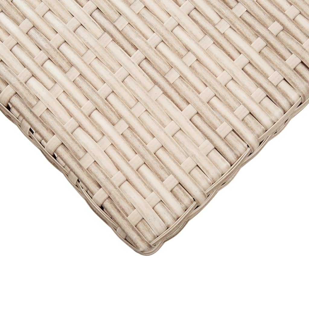 Tuintafel 110x60x67 cm poly rattan