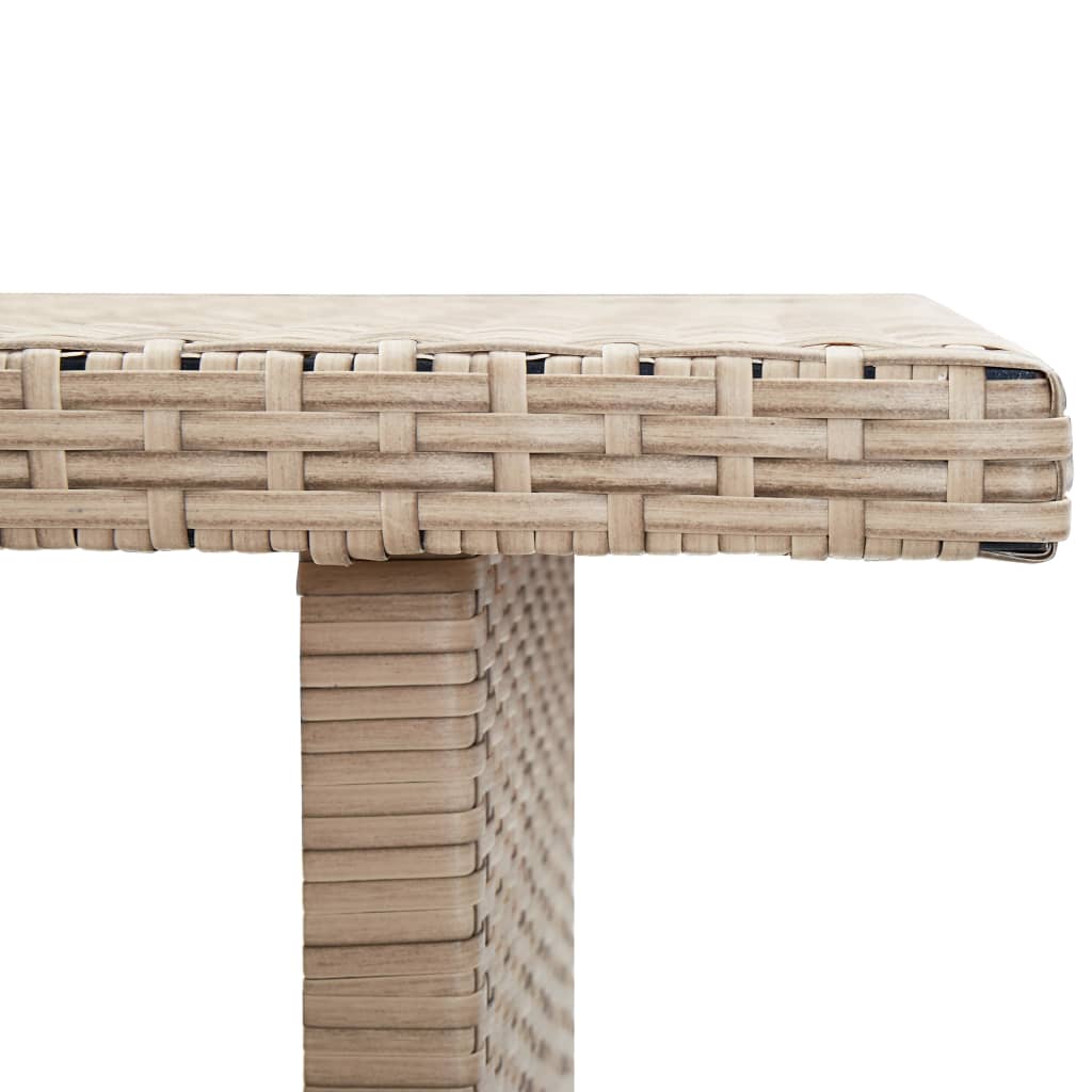 Tuintafel 110x60x67 cm poly rattan