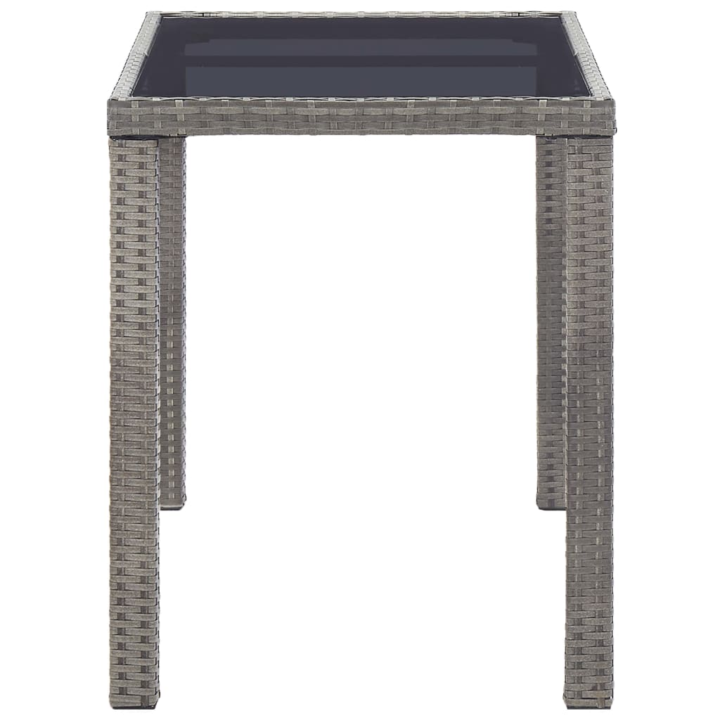 Table de jardin 110x60x67 cm poly rotin