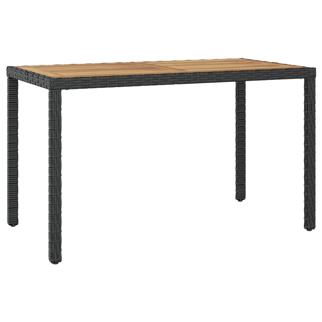 Table de jardin 110x60x67 cm poly rotin