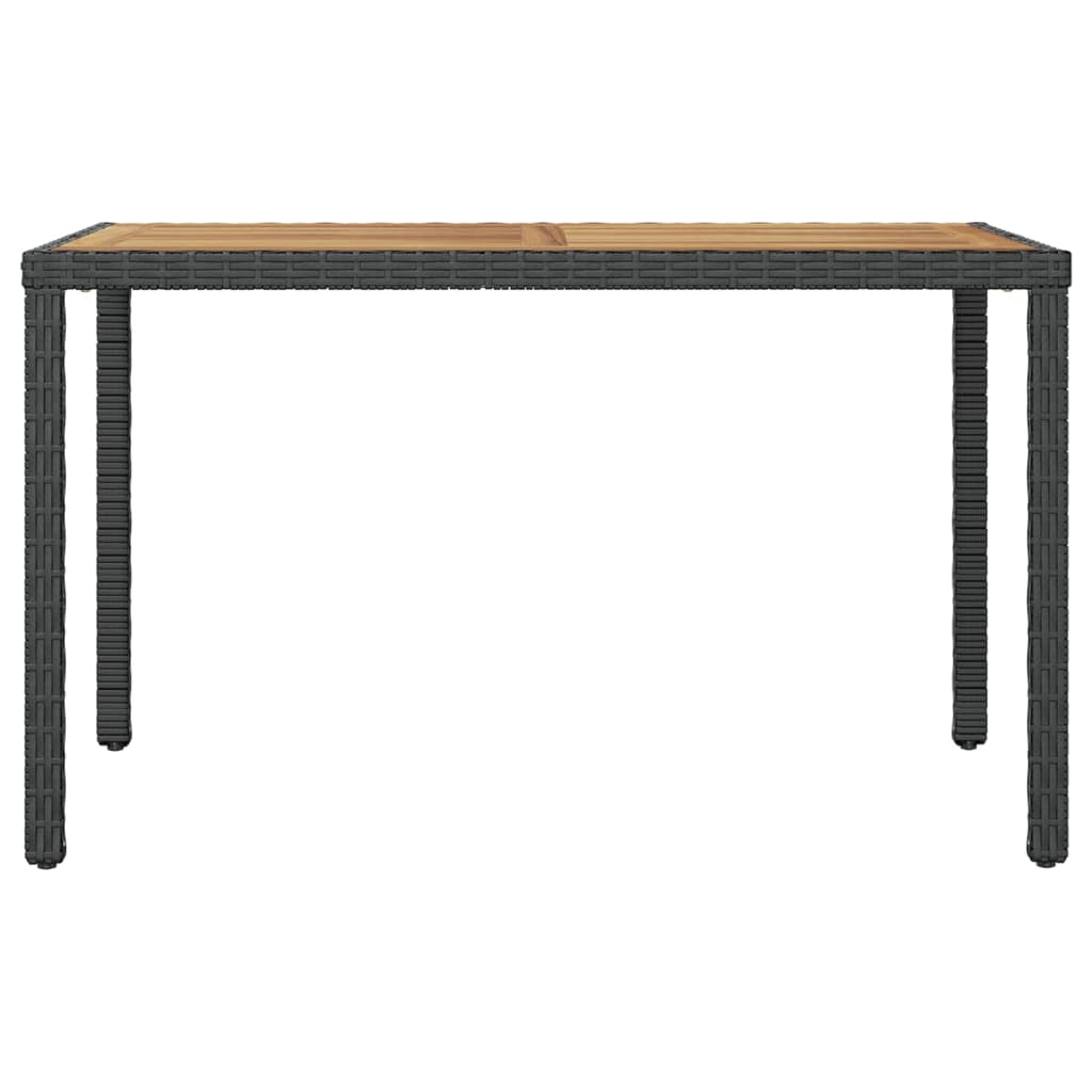 Table de jardin 110x60x67 cm poly rotin