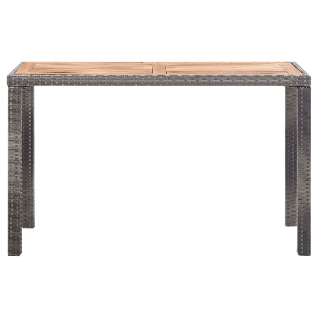 Table de jardin 110x60x67 cm poly rotin