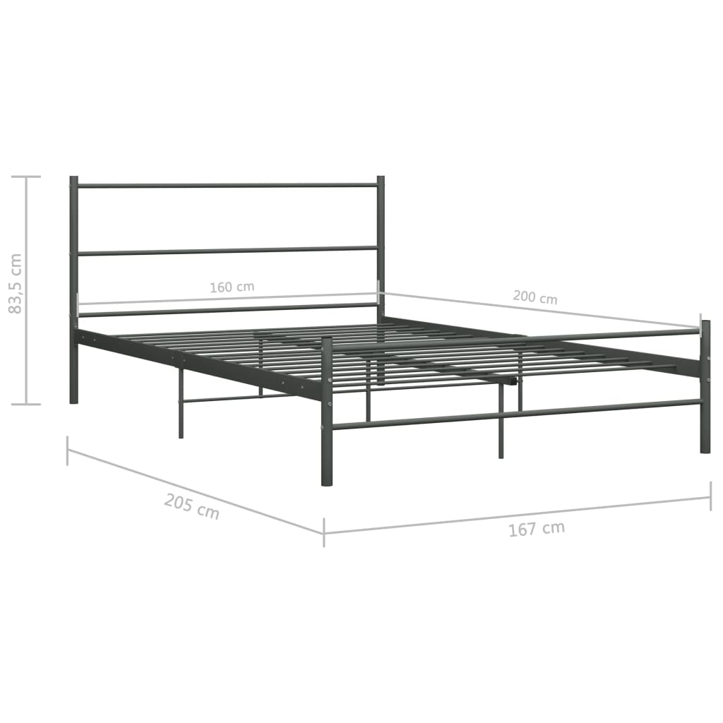 Bedframe metaal 90x200 cm