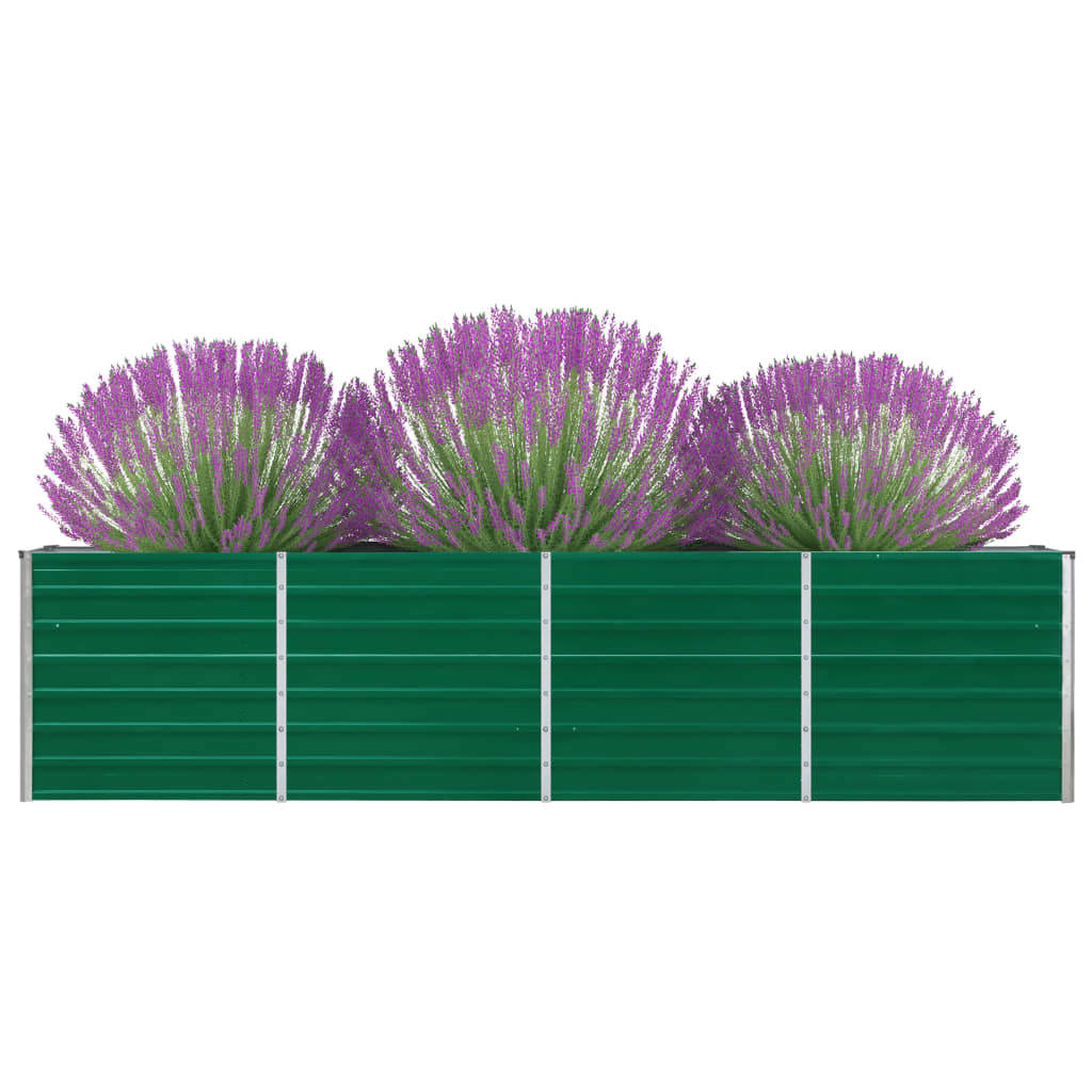 Plantenbak verhoogd 100x40x45 cm gegalvaniseerd staal groen