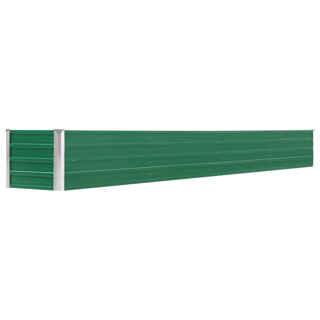 Plantenbak verhoogd 100x40x45 cm gegalvaniseerd staal groen