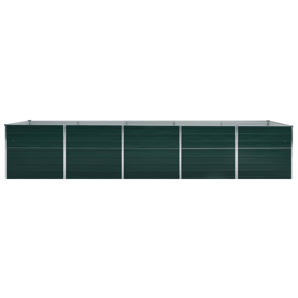 Plantenbak verhoogd 100x40x45 cm gegalvaniseerd staal groen