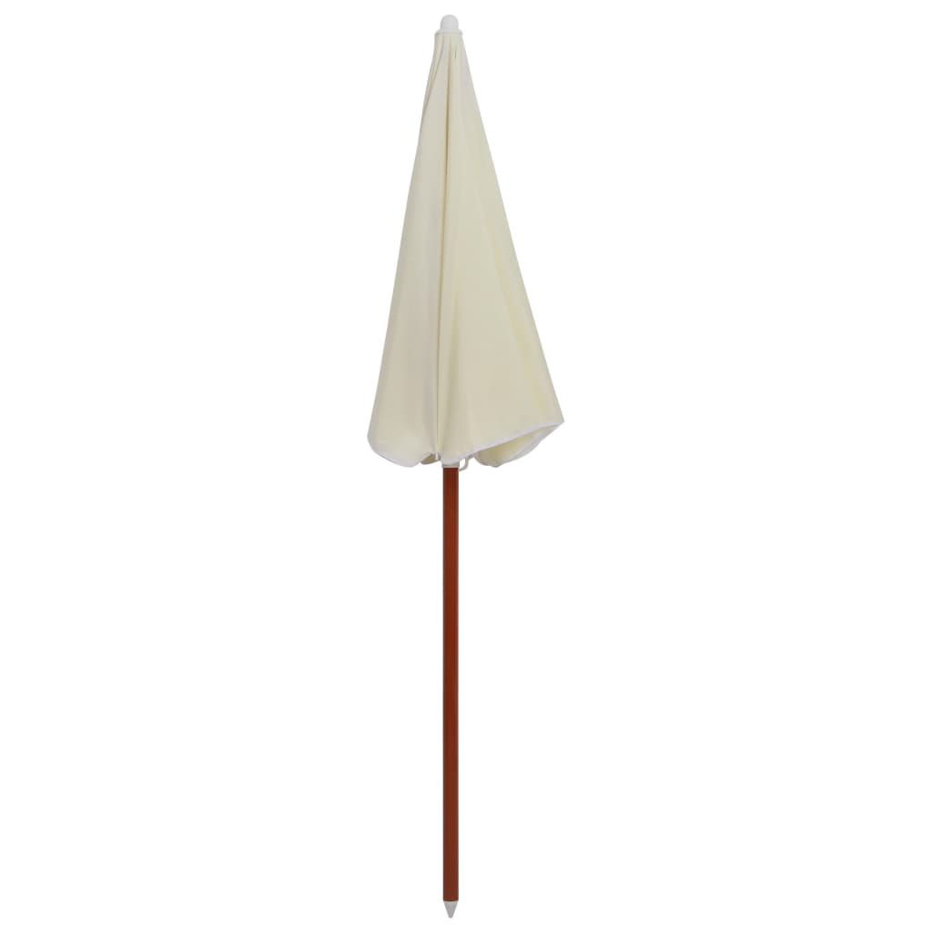 Parasol avec mât en acier 180 cm