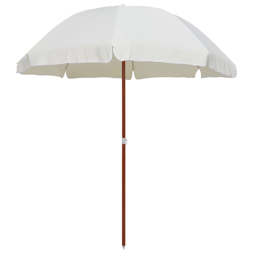 Parasol avec mât en acier 180 cm