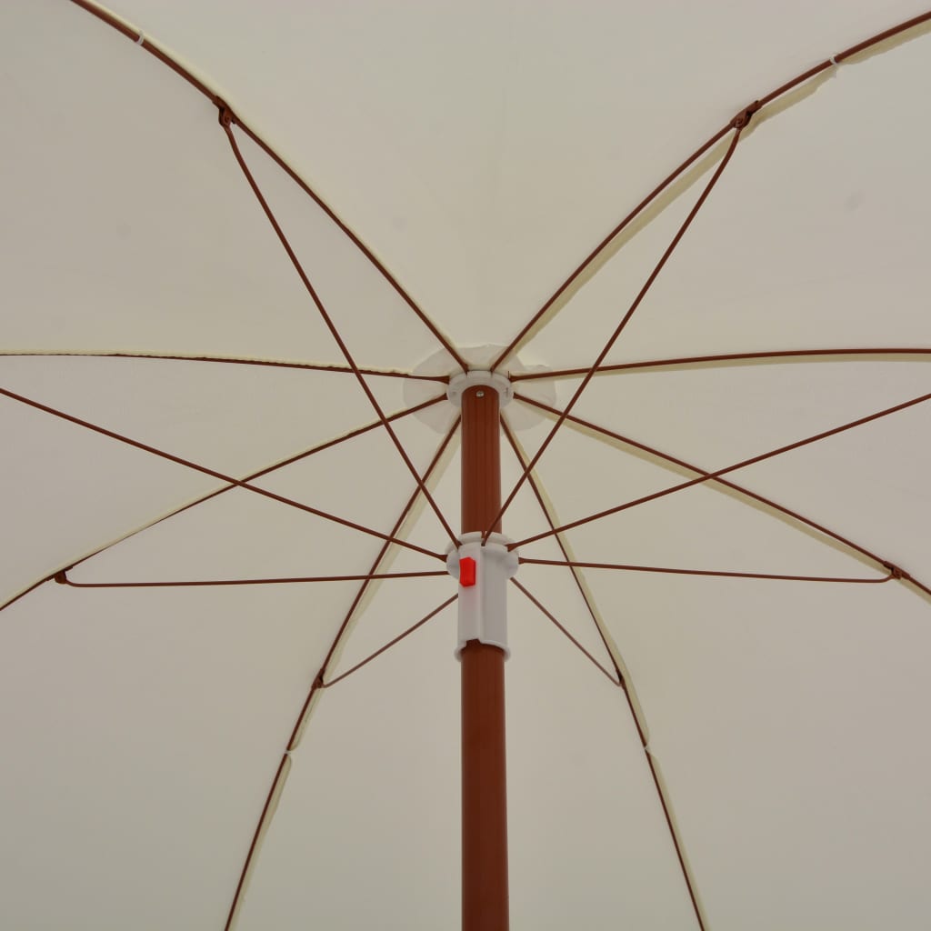 Parasol avec mât en acier 180 cm