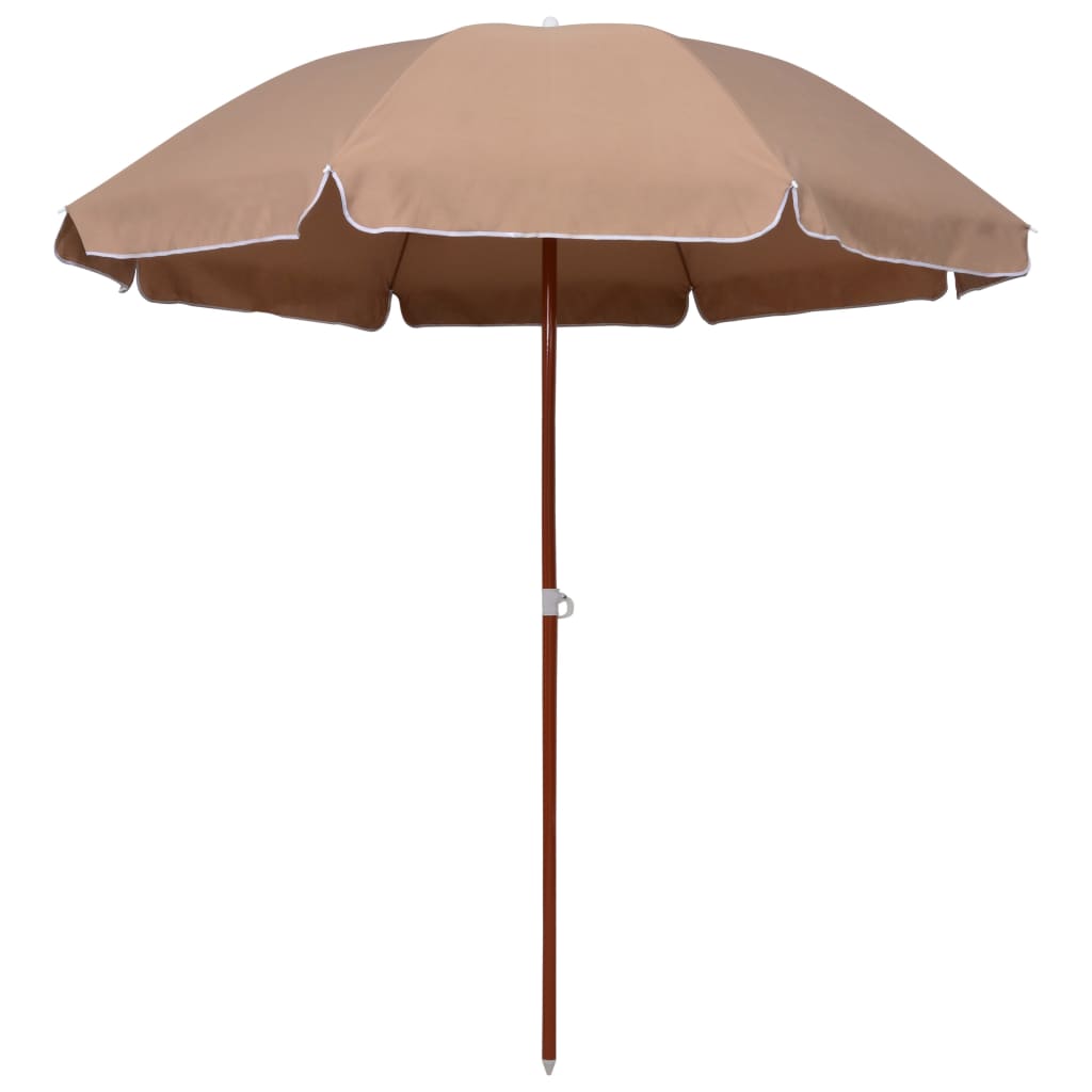 Parasol avec mât en acier 180 cm