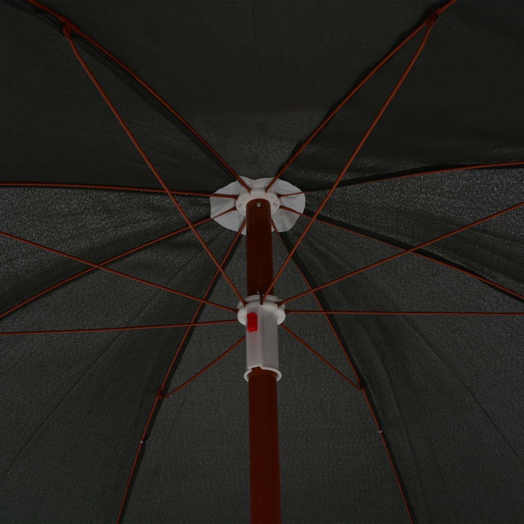 Parasol avec mât en acier 180 cm