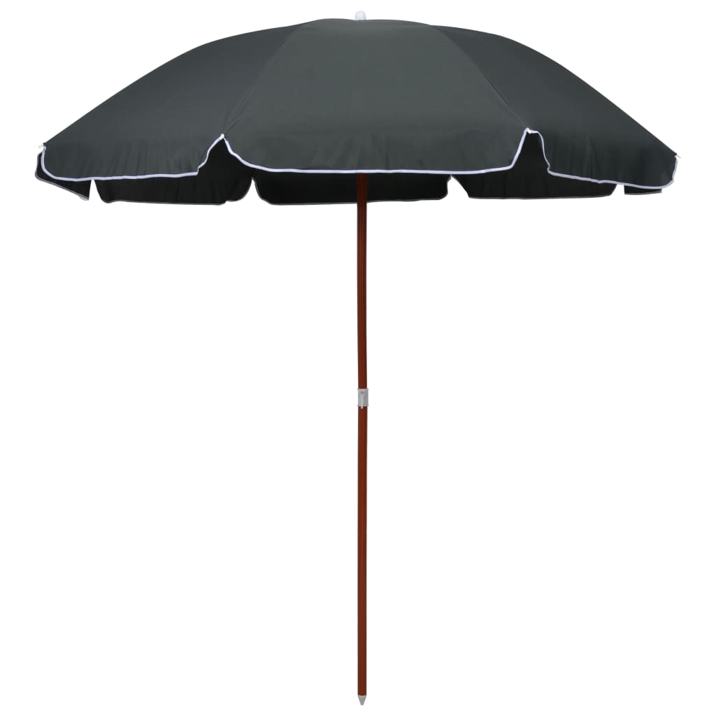 Parasol avec mât en acier 180 cm