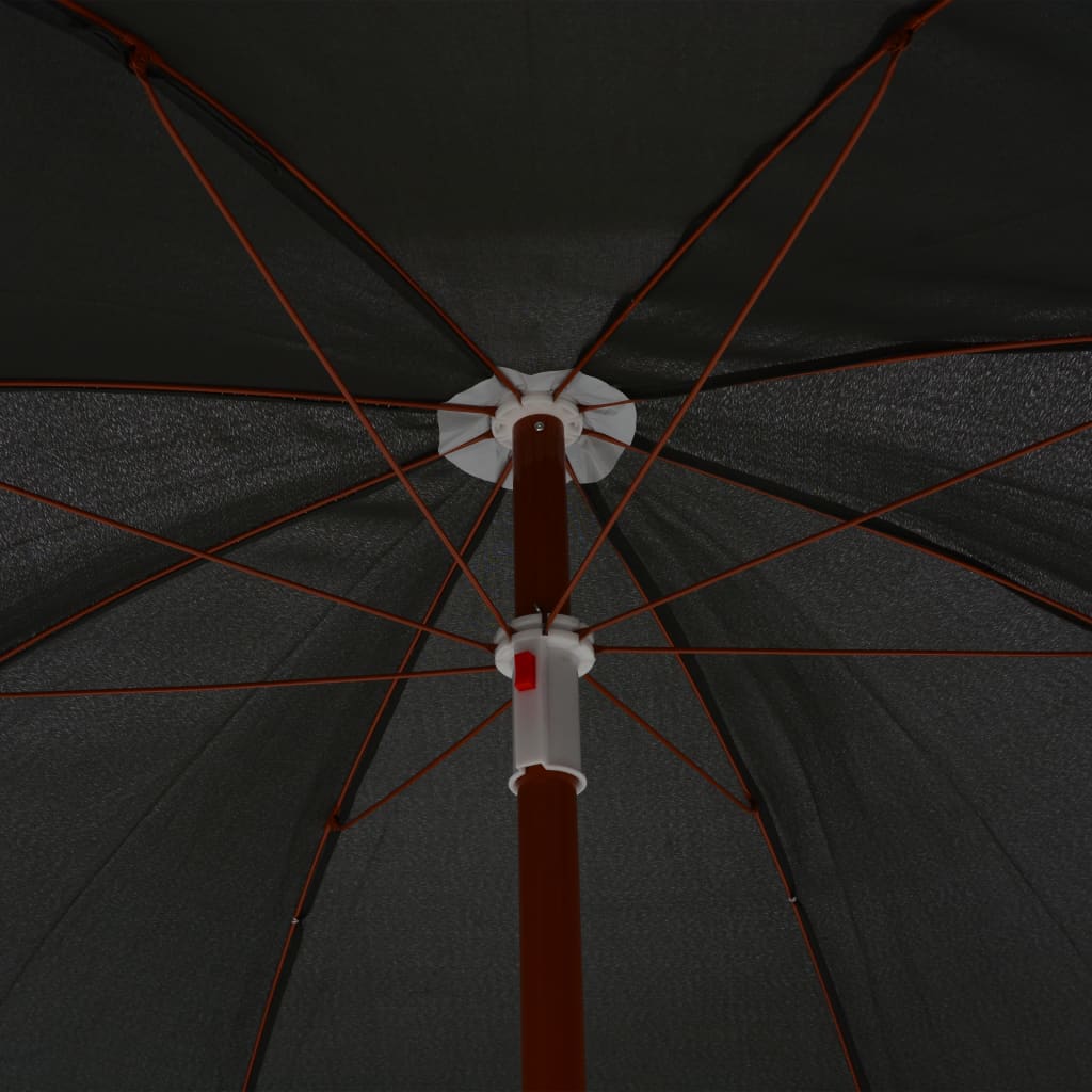 Parasol avec mât en acier 180 cm