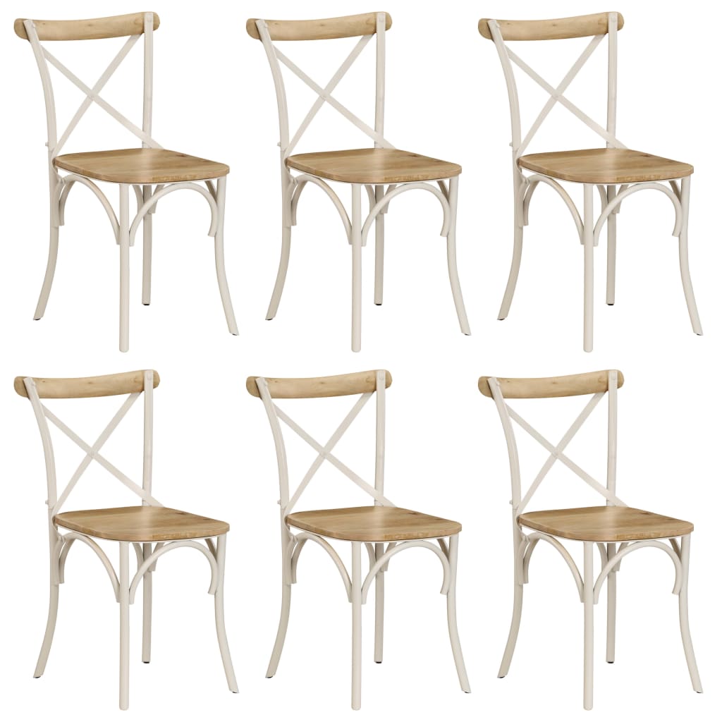 Chaises de salle à manger 4 pcs en bois massif recyclé