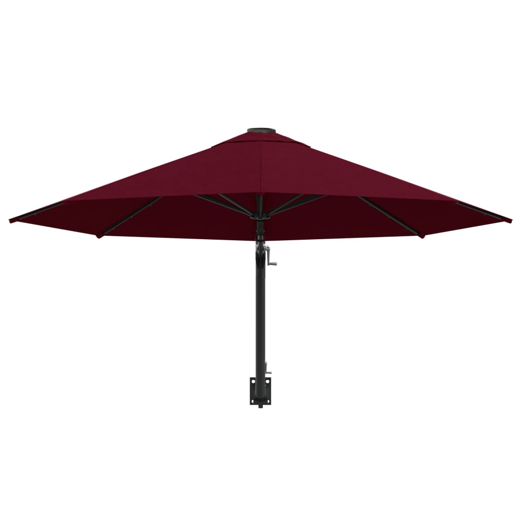 Wandparasol met metalen paal 300 cm