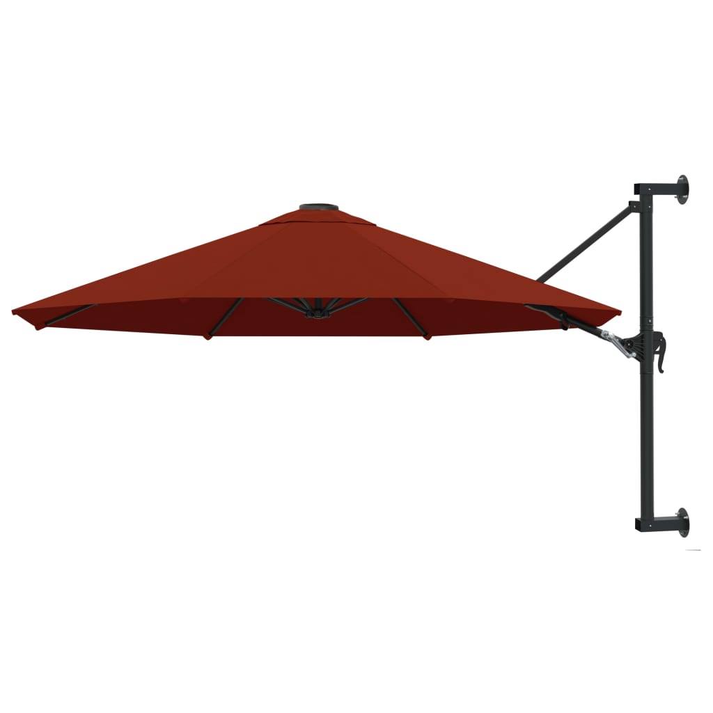 Wandparasol met metalen paal 300 cm