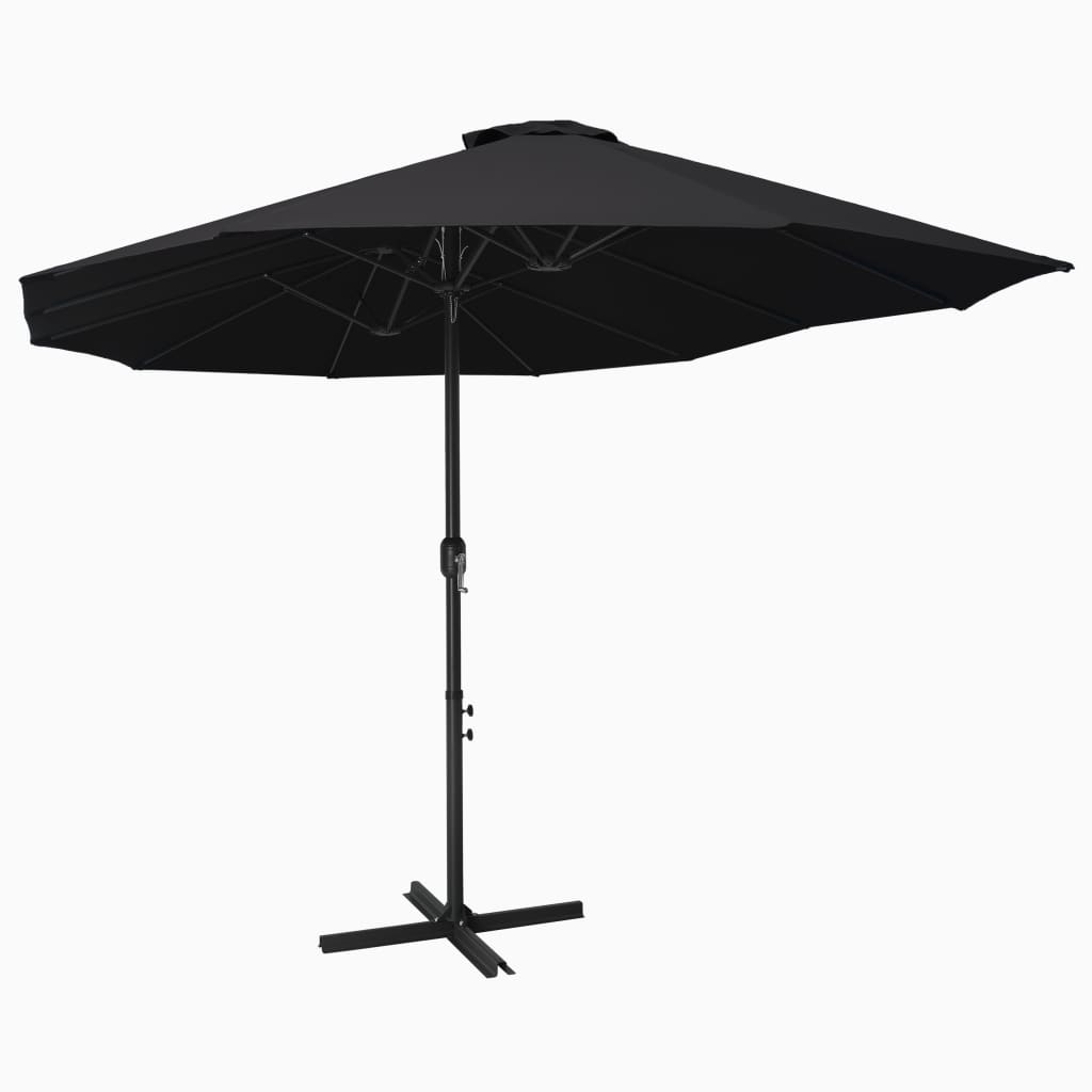 Parasol met aluminium paal 460x270 cm groen