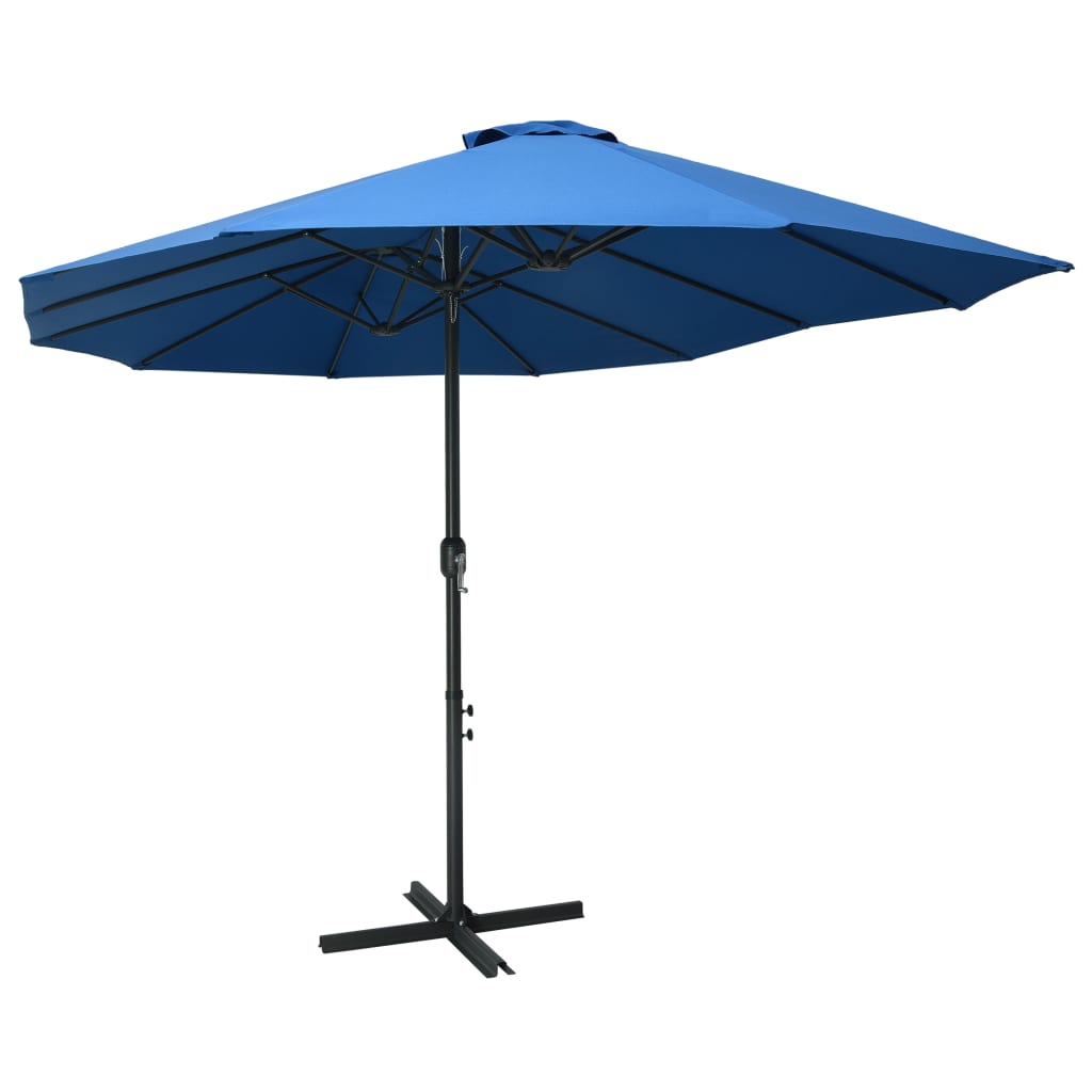 Parasol met aluminium paal 460x270 cm groen