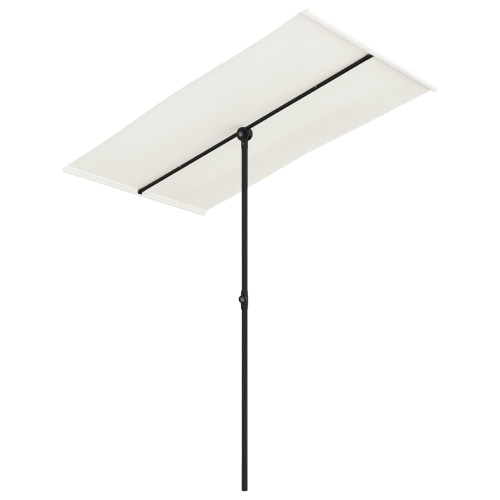 Parasol met aluminium paal 180x110 cm