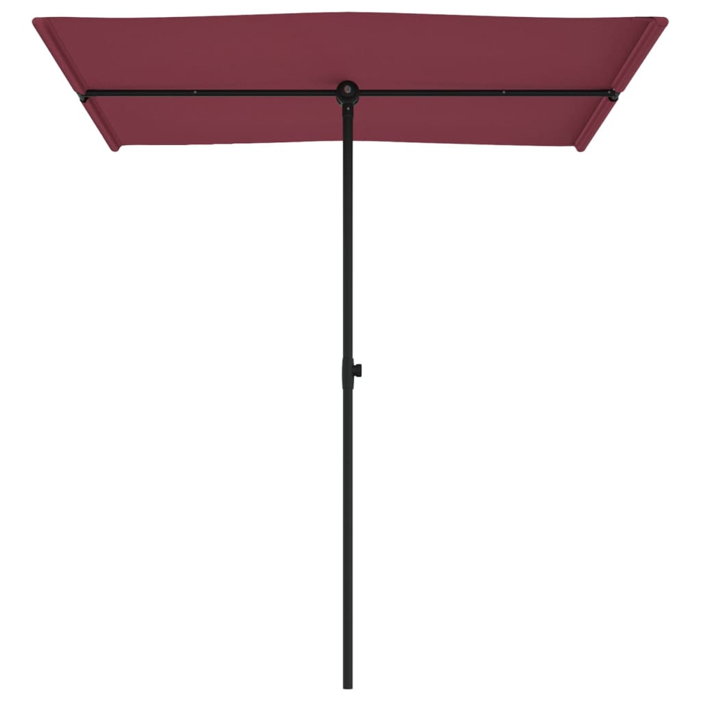 Parasol met aluminium paal 180x110 cm