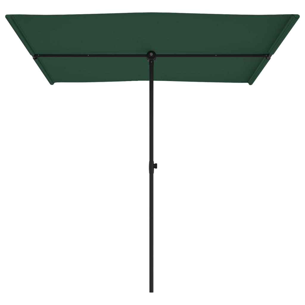 Parasol met aluminium paal 2x1,5 m