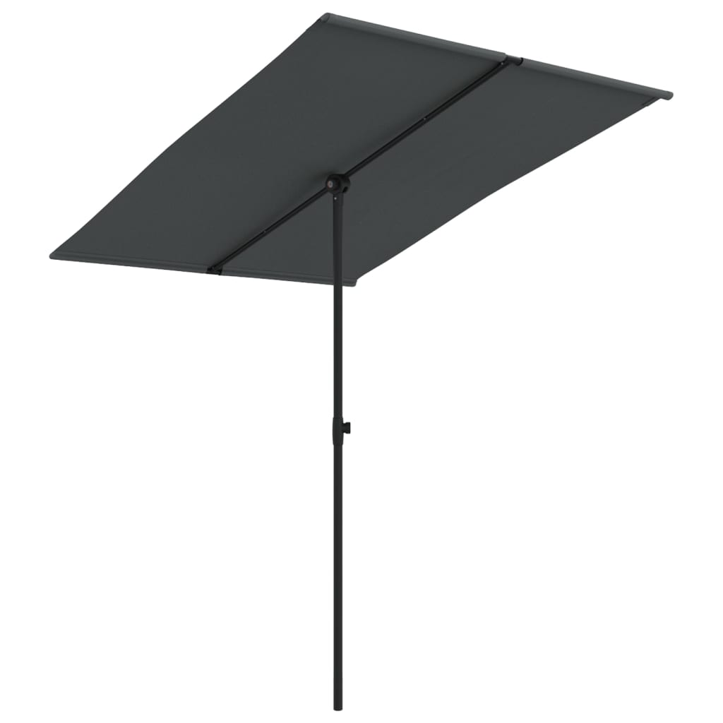 Parasol met aluminium paal 180x110 cm